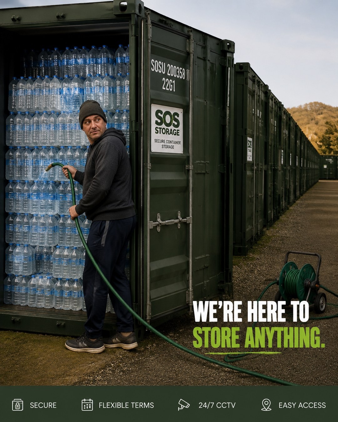 A Twenty-Foot Container Full of Water? We've Seen Stranger