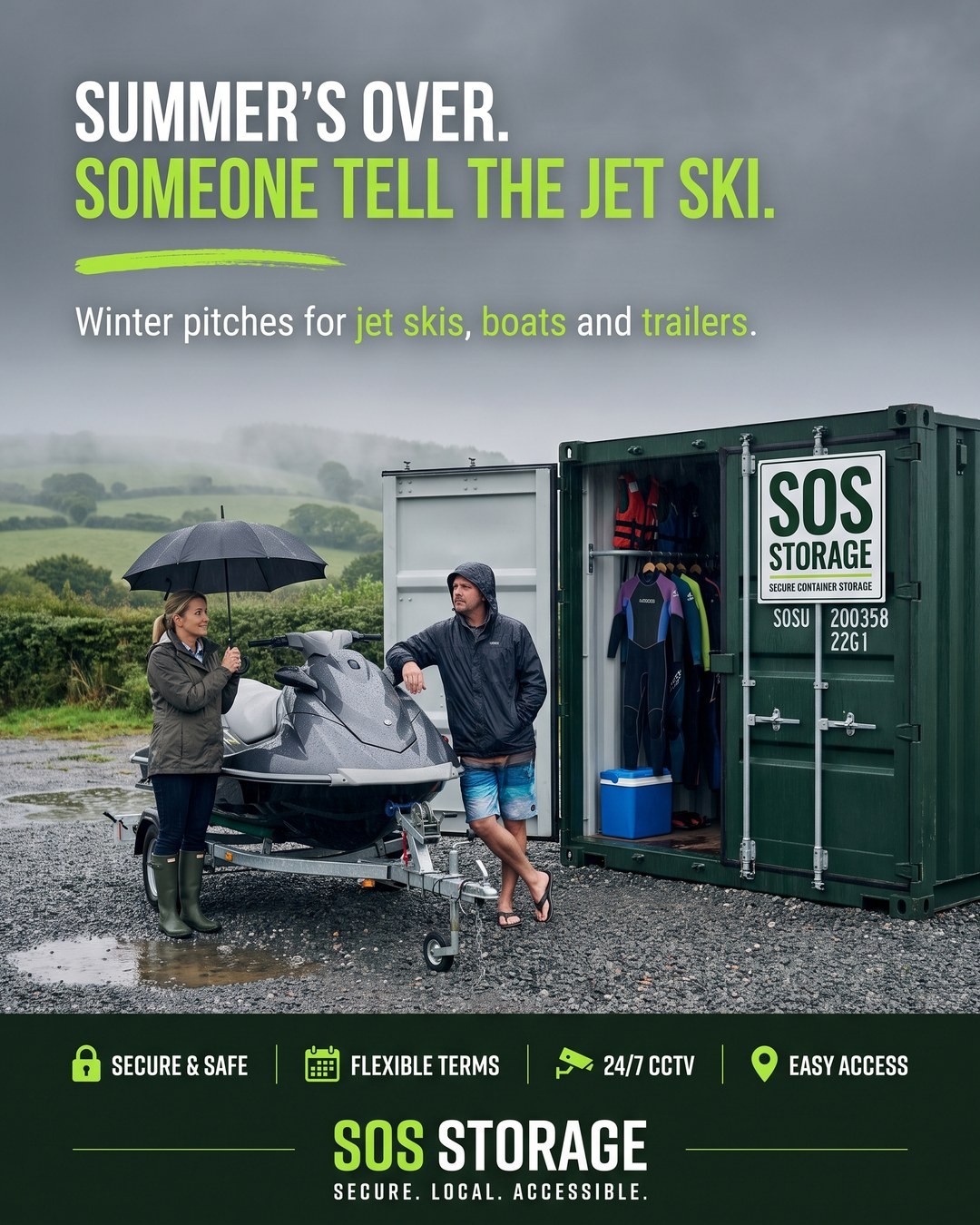 Jet Ski Storage in South Devon While You Wait for the Sun